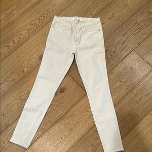 Frame Denim Light Cream Pants